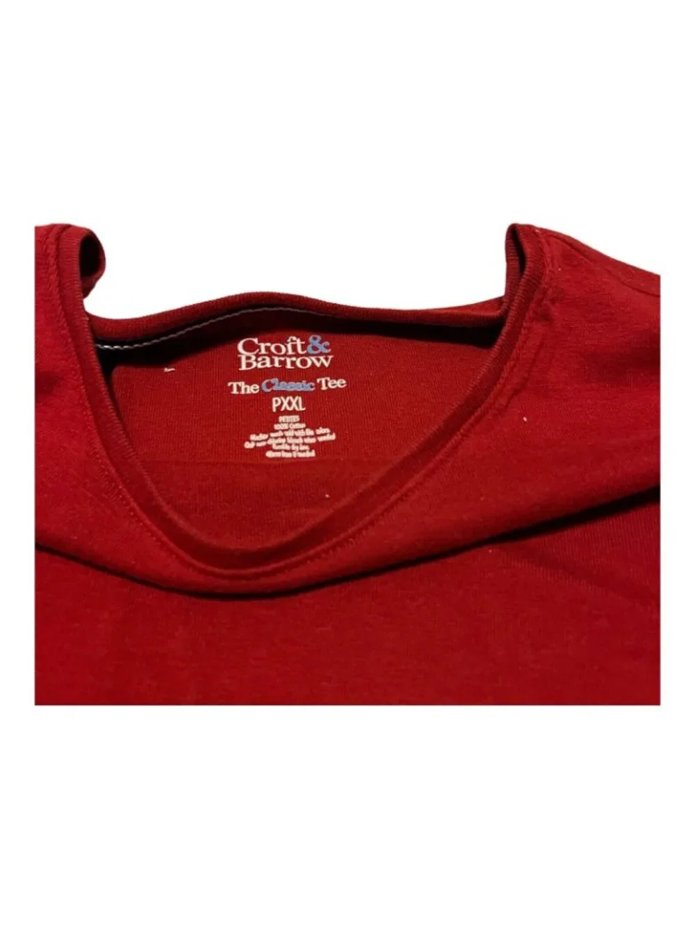 Croft & Barrow Top Women's PXXL Classic Red Tee Long Sleeve XXL Plus Top Blouse - Picture 2 of 6